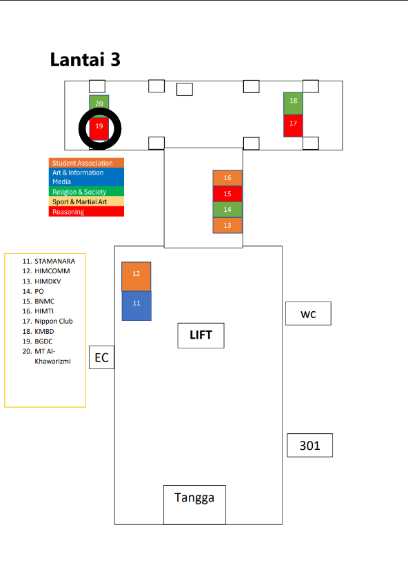 position of BGDC in Senayan expo